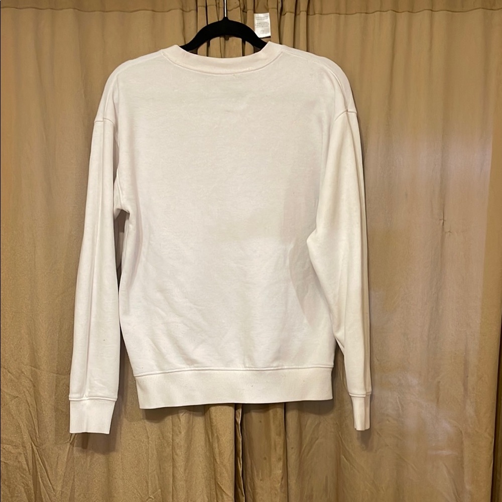 Men's White Graphic Tupac Shakur Sweater White/Black Long Sleeve REFER 2 STAIN - Picture 8 of 10